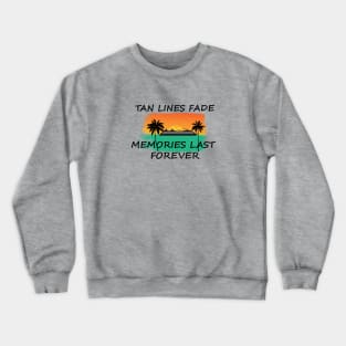 Cruise Memories - Ship Sunset Silhouette Unisex Crewneck Sweatshirt